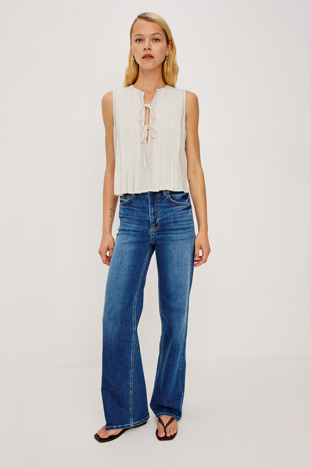 Rails AJA Sleeveless Top in Ivory - 549-626D-003
