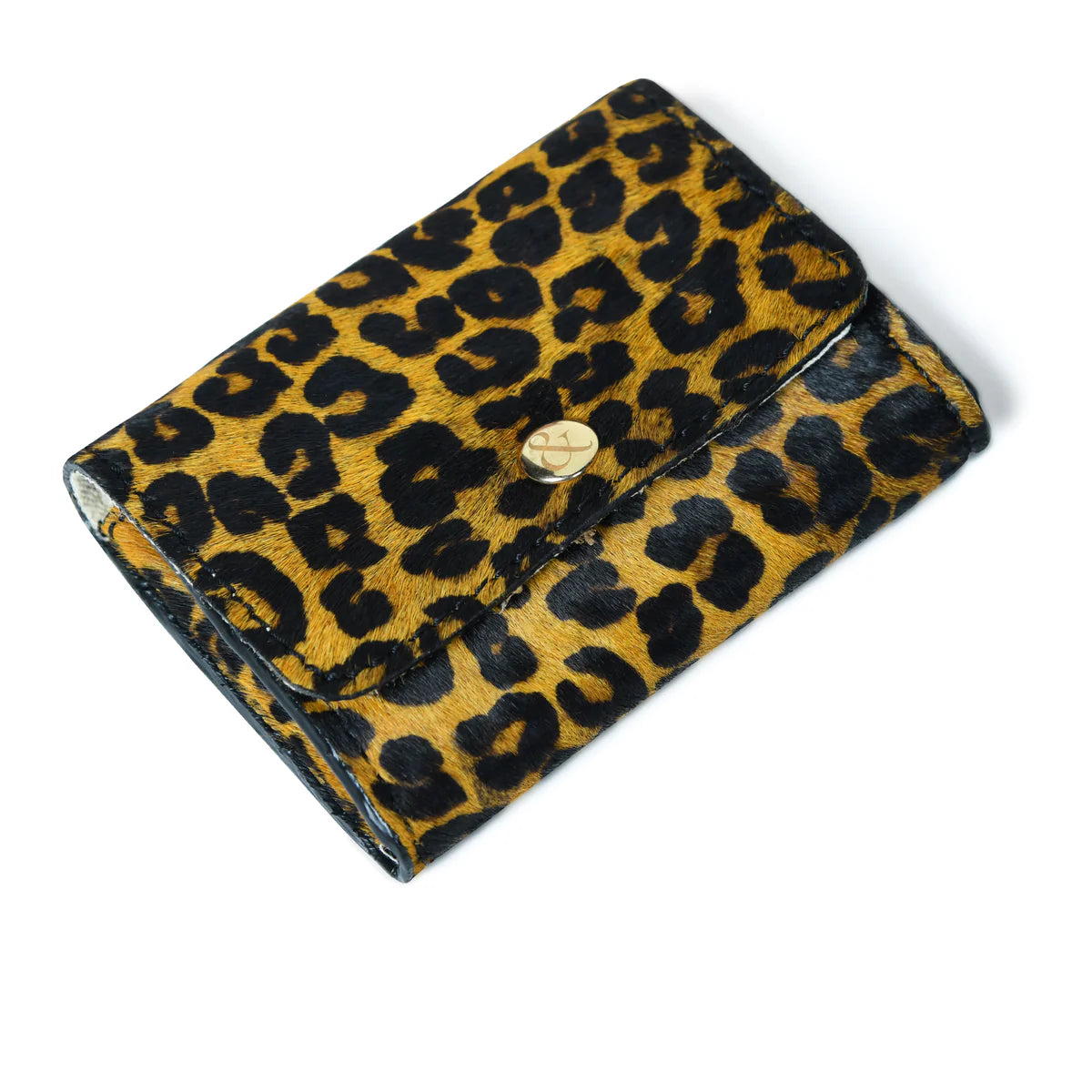 Bell & Fox Amelie Popper Card Holder Purse in Leopard Print