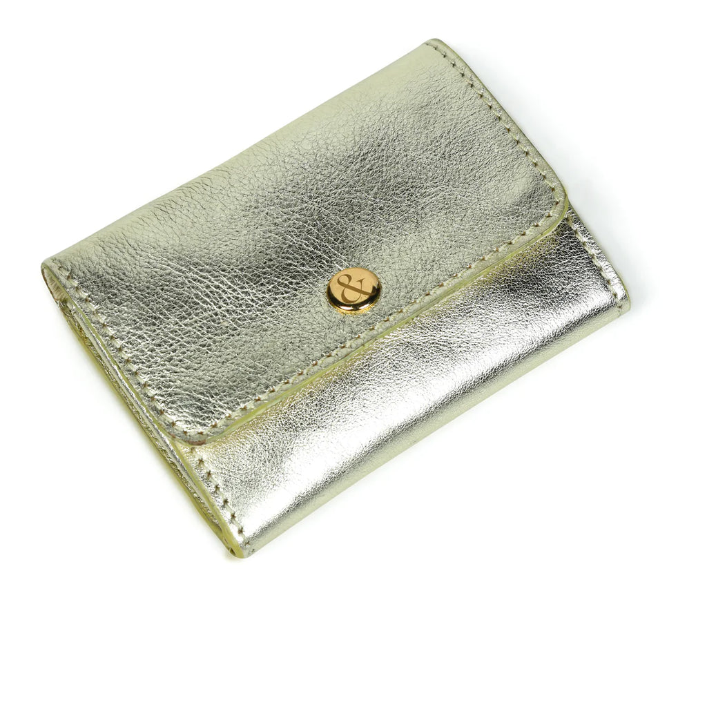 Bell & Fox Amelie Popper Card Holder Purse in Pale Gold