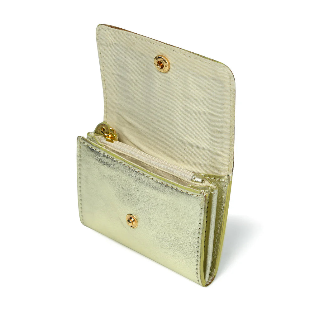 Bell & Fox Amelie Popper Card Holder Purse in Pale Gold