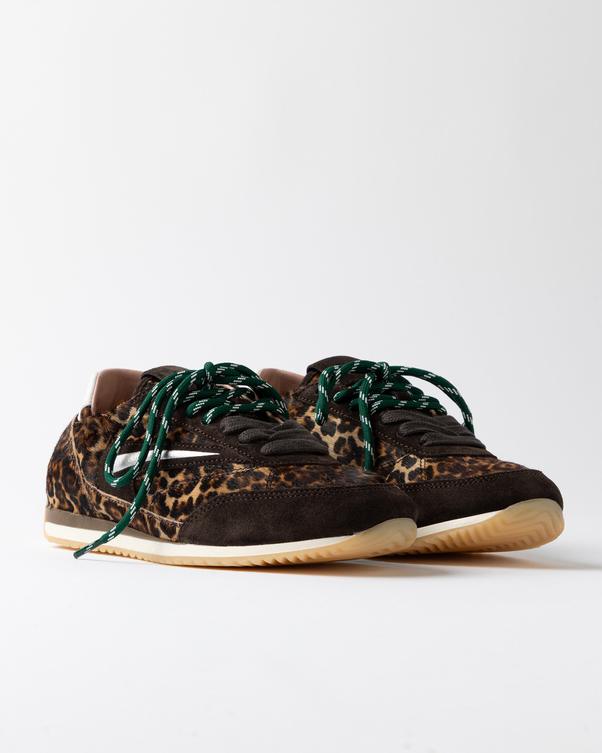 D.A.T.E. Athleta Ballet Pony Leopard Trainers