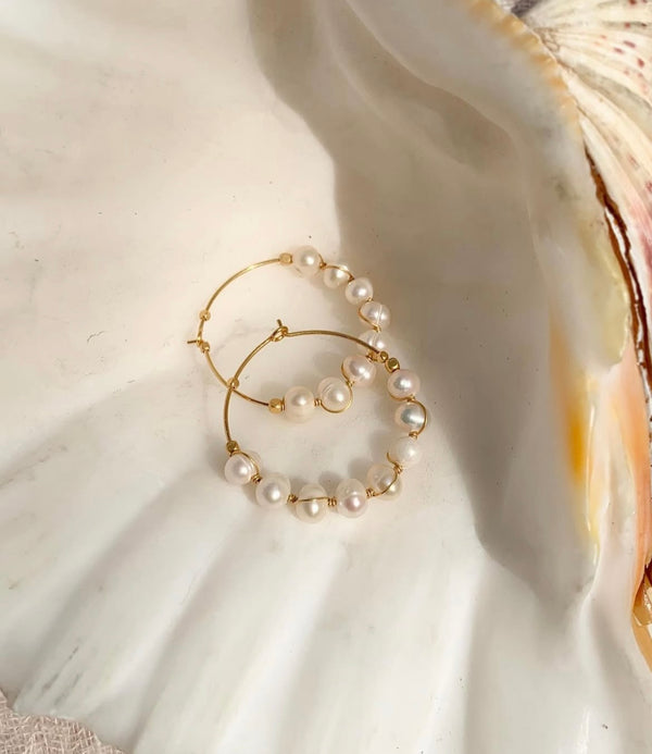 IBU - Earring Pearl Hoop - EC