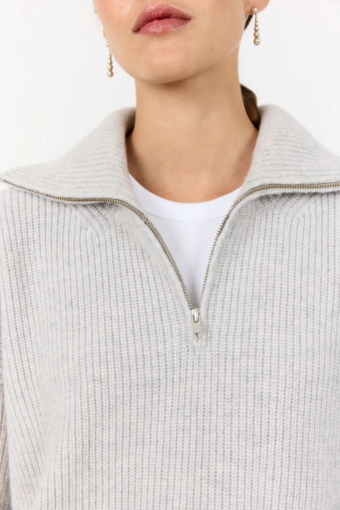 Levete Room Perle Pullover in Grey - 301431