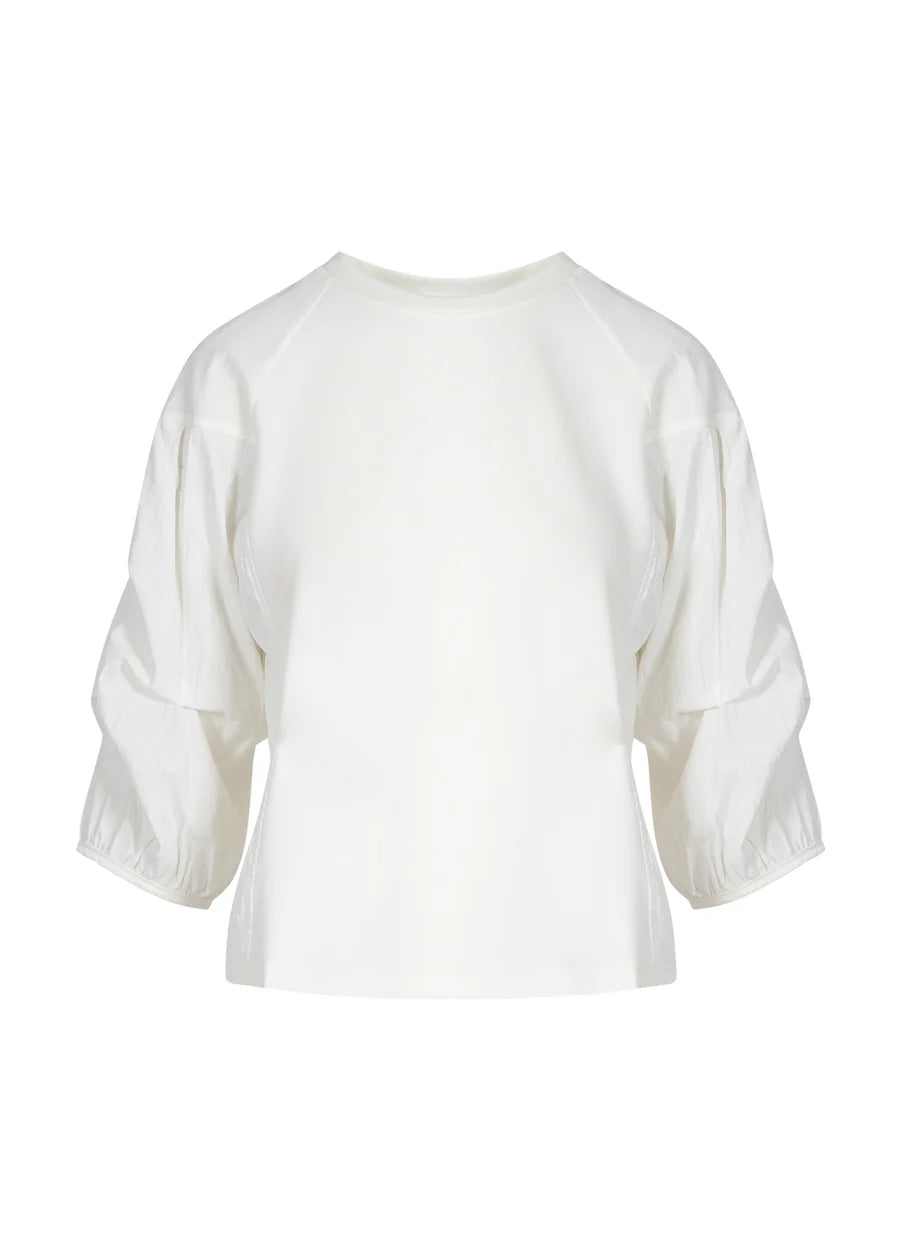 Coster Copenhagen Blouse with Puffy Sleeves in White