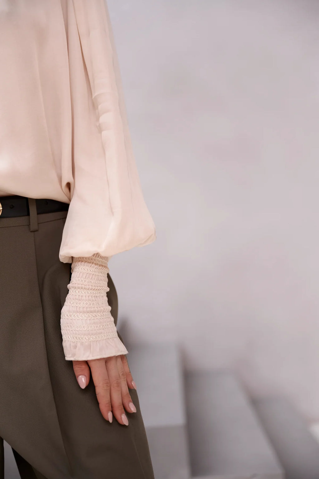 BRDR-Sofia Shirt in champagne