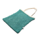 Bell & Fox Kiyana Hand Woven Macrame Bag in Aqua and White