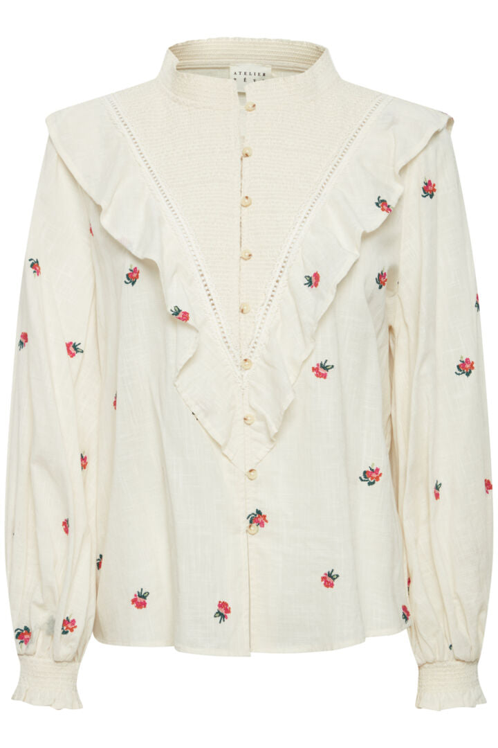 Atelier Rêve Toulouse blouse flower embroidery Evalucia boutique Perth Scotland 