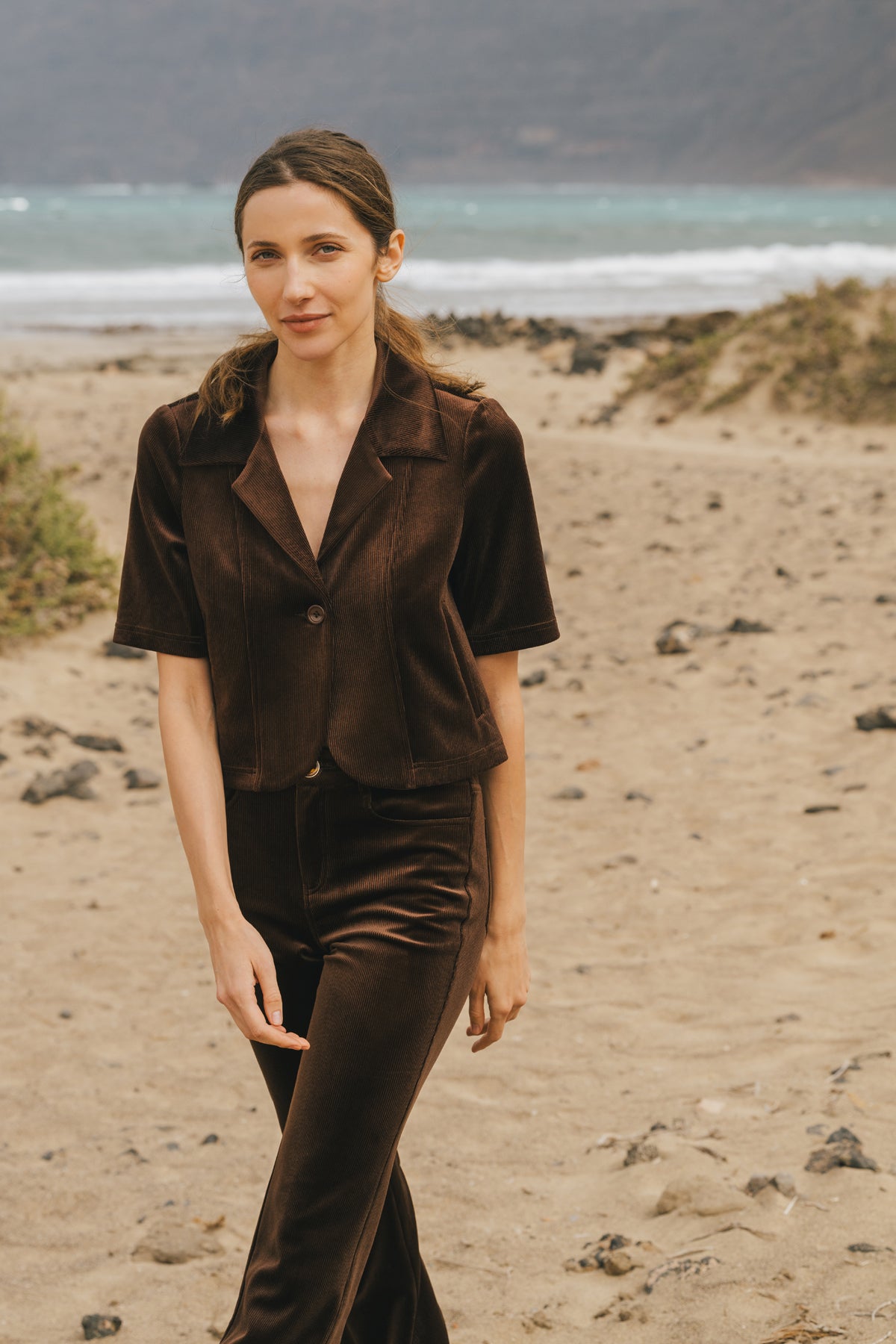 Traffic People Corrie's Bravado Gentle Storm Jacket in Brown