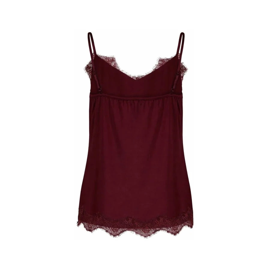 Coster Copenhagen Heart Rosie Top in Bordeaux