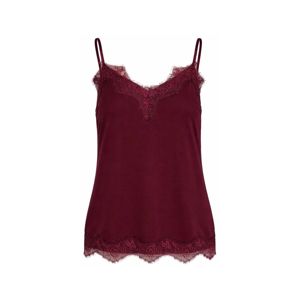 Coster Copenhagen Heart Rosie Top in Bordeaux