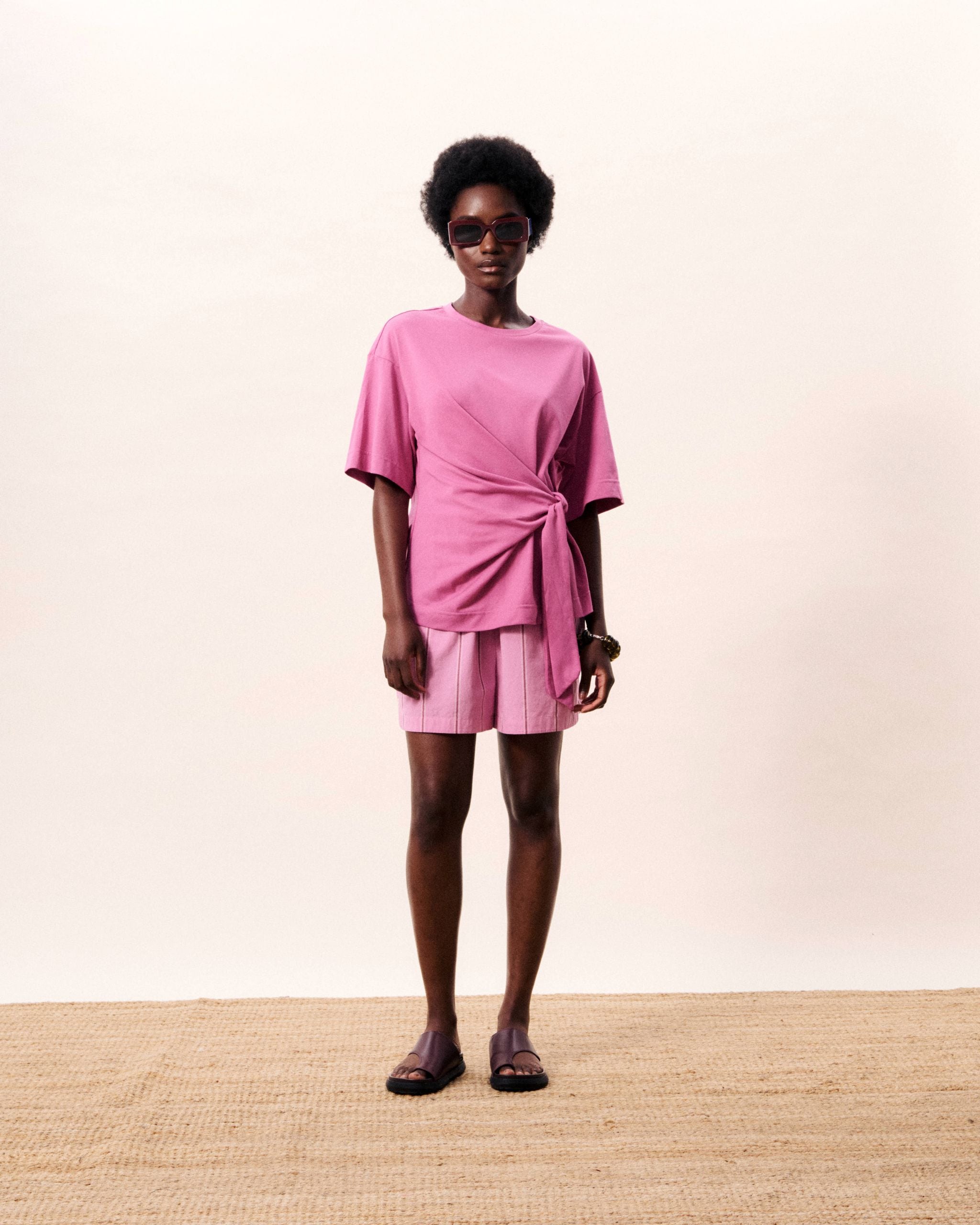 FRNCH-CHC26131 Top in Violine Pink