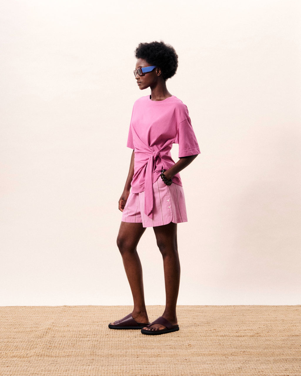FRNCH-CHC26131 Top in Violine Pink