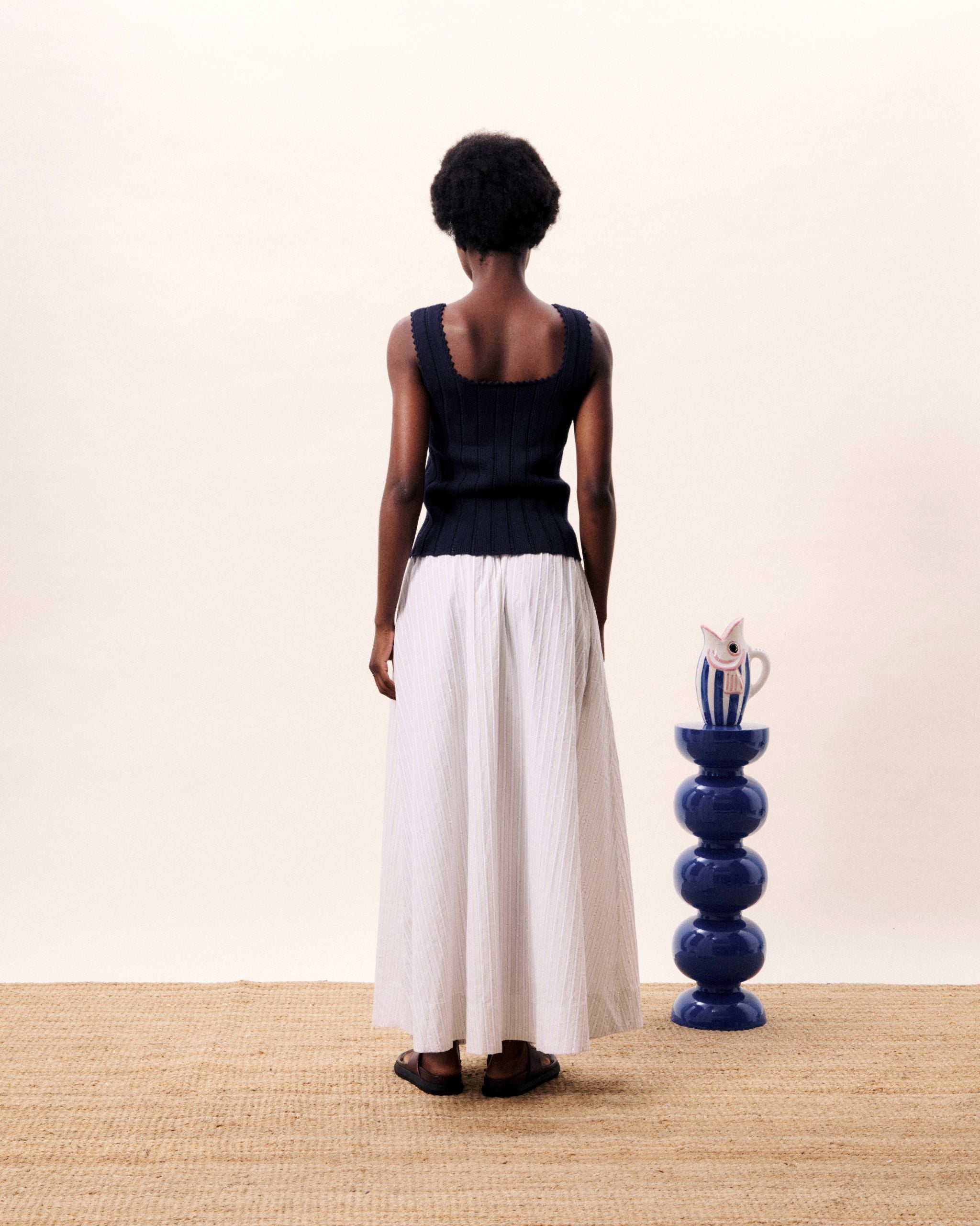 FRNCH-Dundee Top in Navy Blue