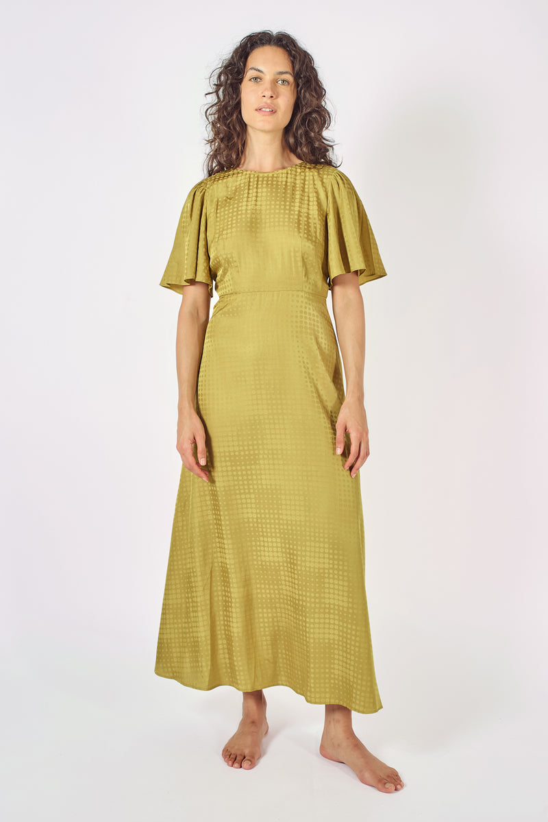 Traffic People Circle of Trust Rene Dress in Olive   - COT12563029