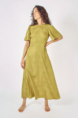 Traffic People Circle of Trust Rene Dress in Olive   - COT12563029