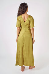 Traffic People Circle of Trust Rene Dress in Olive   - COT12563029