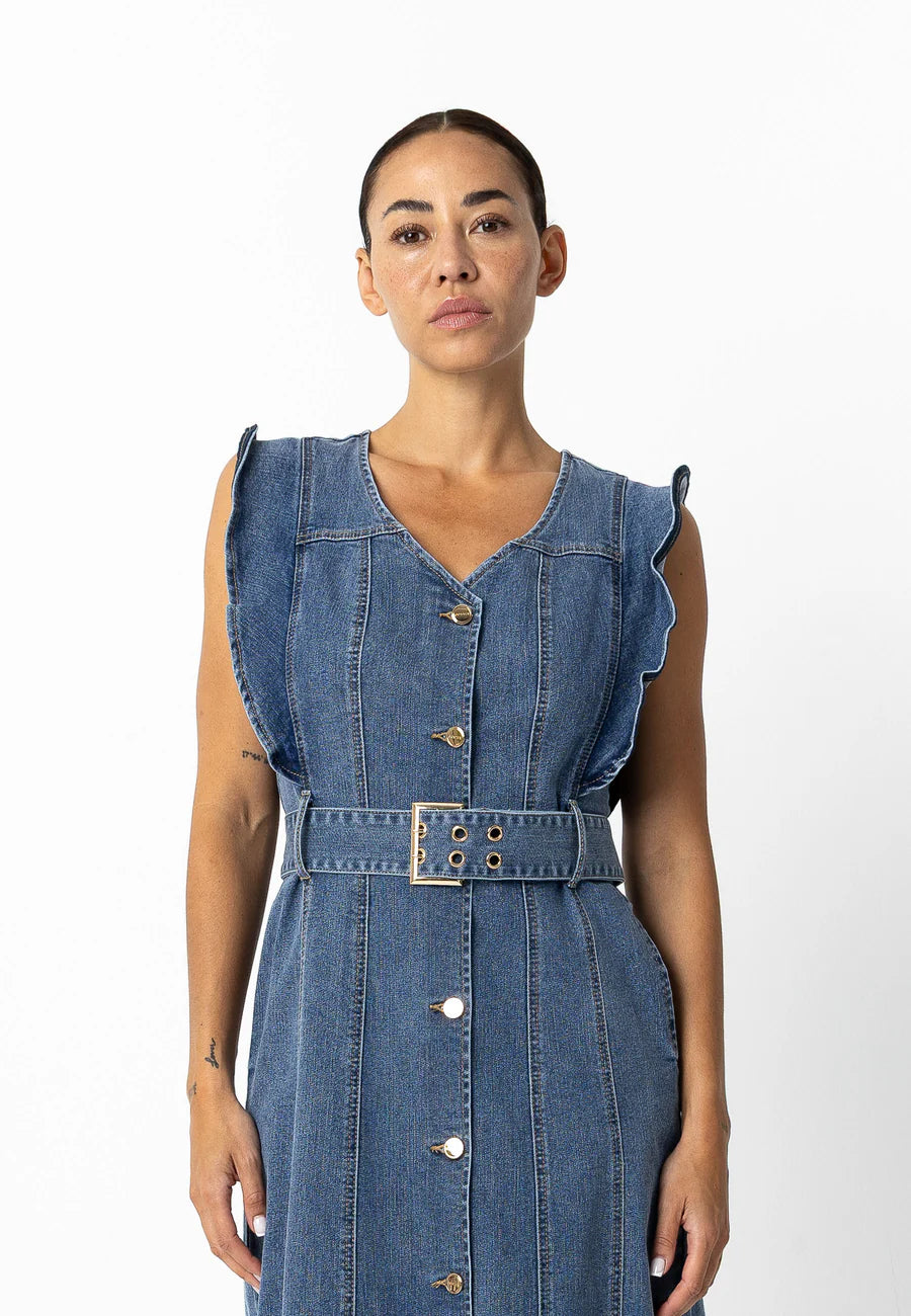 Coster Copenhagen Denim Maxi Dress