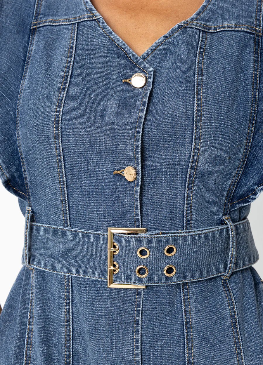 Coster Copenhagen Denim Maxi Dress