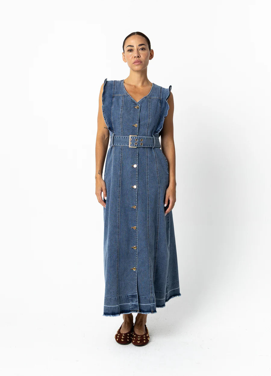 Coster Copenhagen Denim Maxi Dress