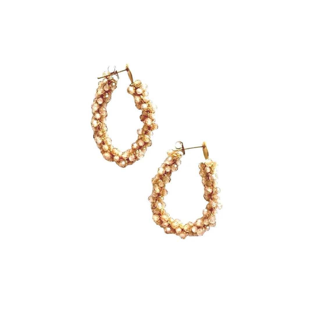 IBU Jewels Jazzy Earring - Champagne Quartz