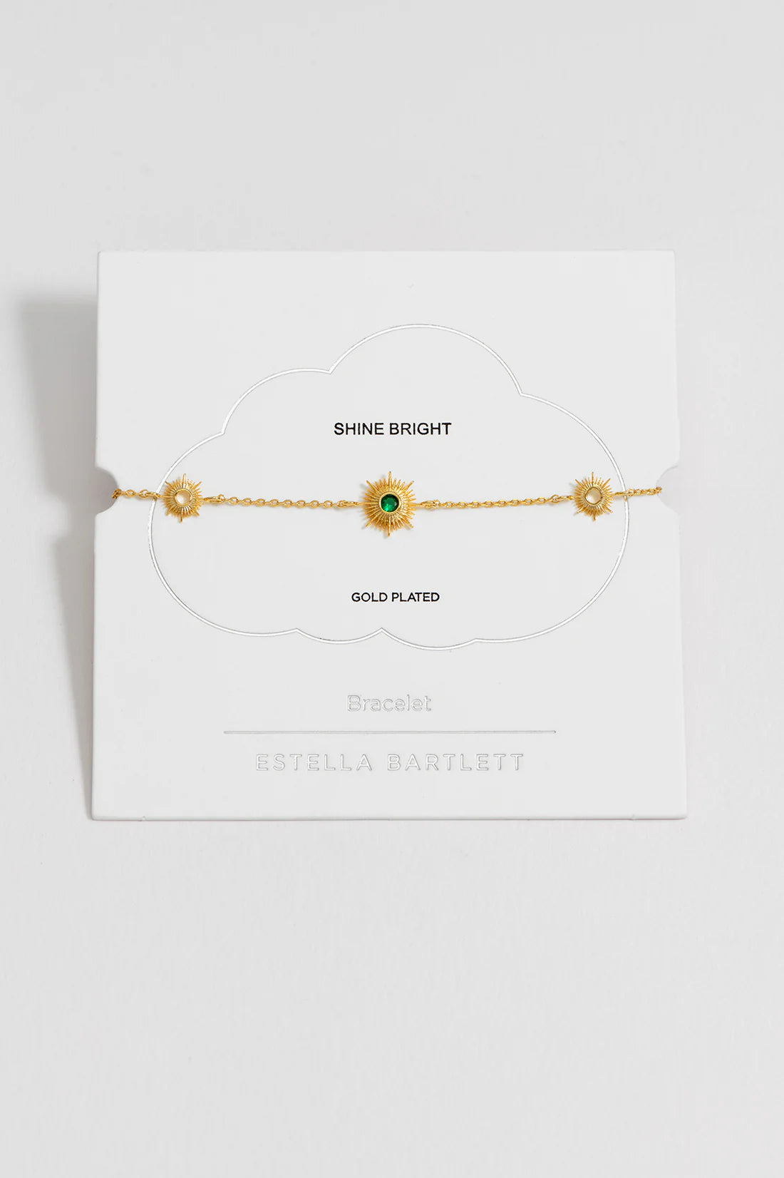 Estella Bartlett-Multi Sunburst Green Cz Bracelet -EBB6289G