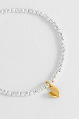 Estella Bartlett-Folded Heart Sienna Bracelet Gold plated-EBB6526G