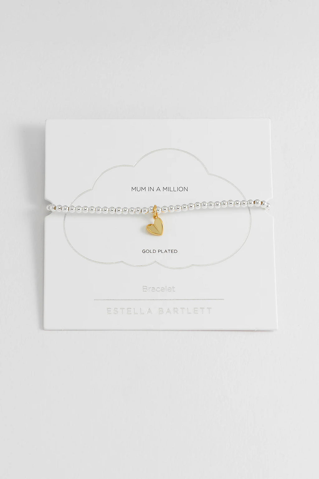 Estella Bartlett-Folded Heart Sienna Bracelet Gold plated-EBB6526G