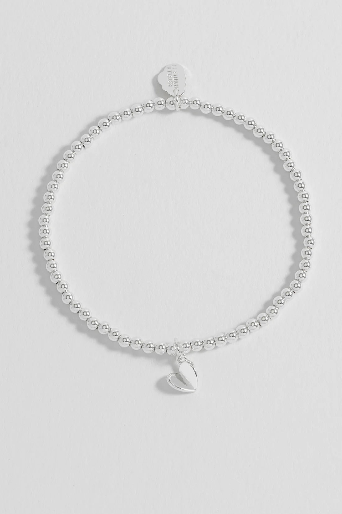 Estella Bartlett-Folded Heart Sienna Bracelet-silver plated-EBB6527S