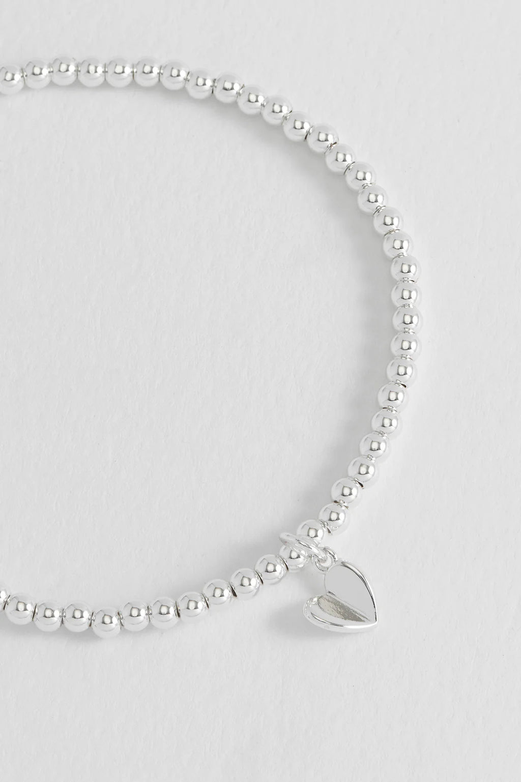Estella Bartlett-Folded Heart Sienna Bracelet-silver plated-EBB6527S