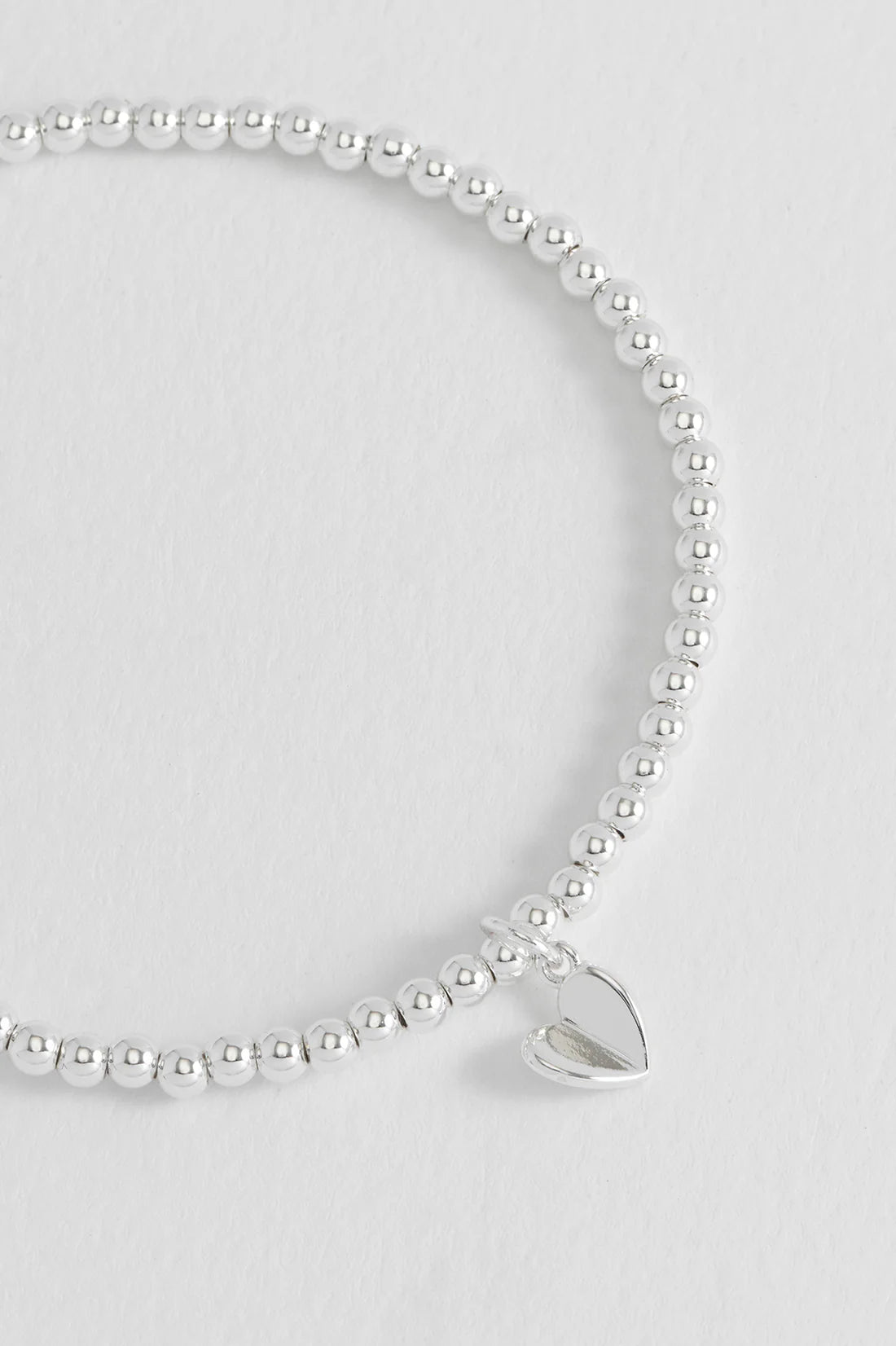 Estella Bartlett-Folded Heart Sienna Bracelet-silver plated-EBB6527S