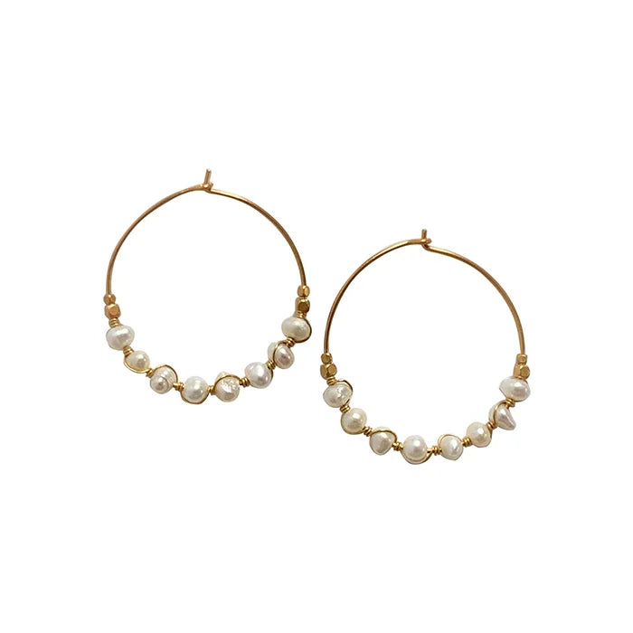 IBU - Earring Pearl Hoop - EC