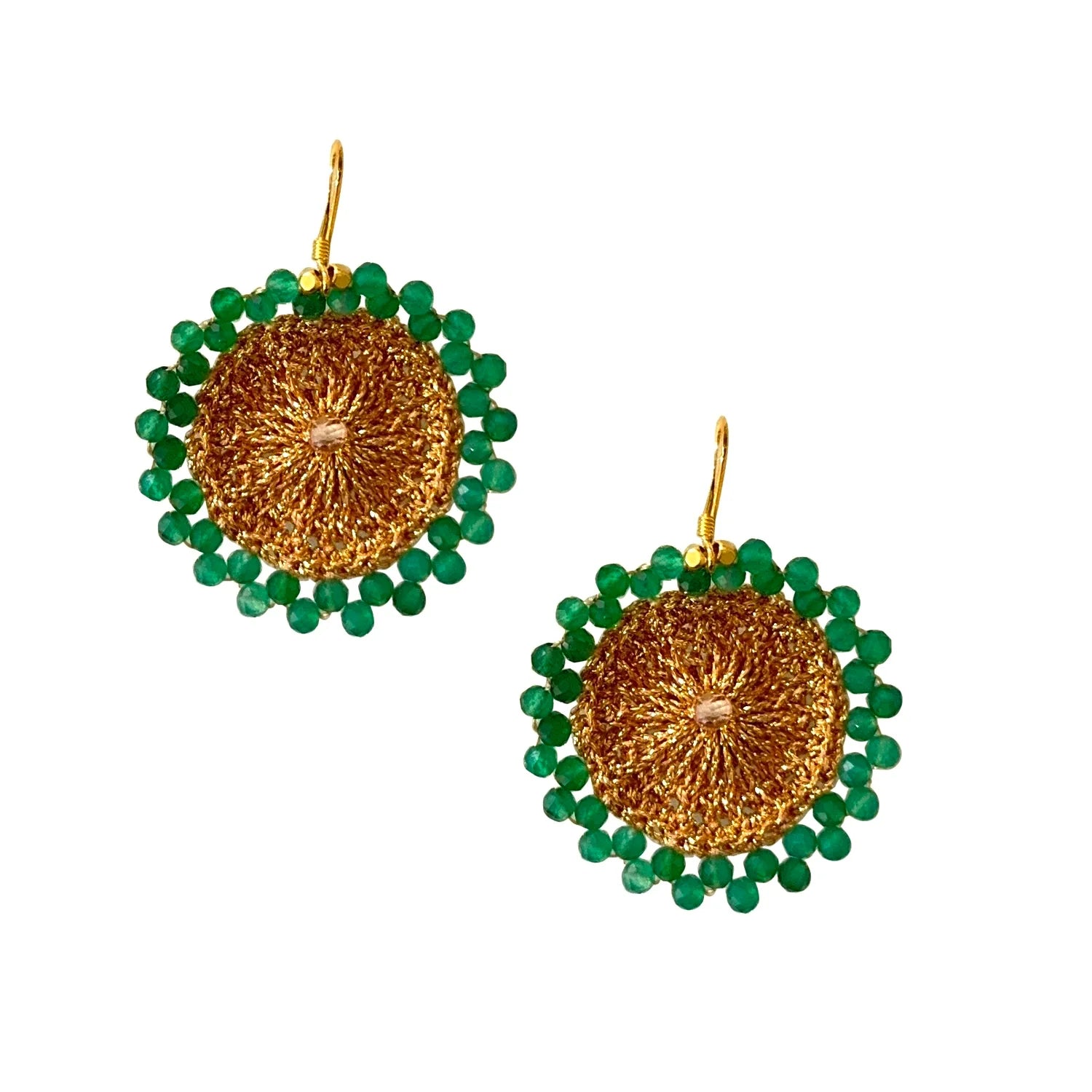 IBU Earring Sol Green Jade