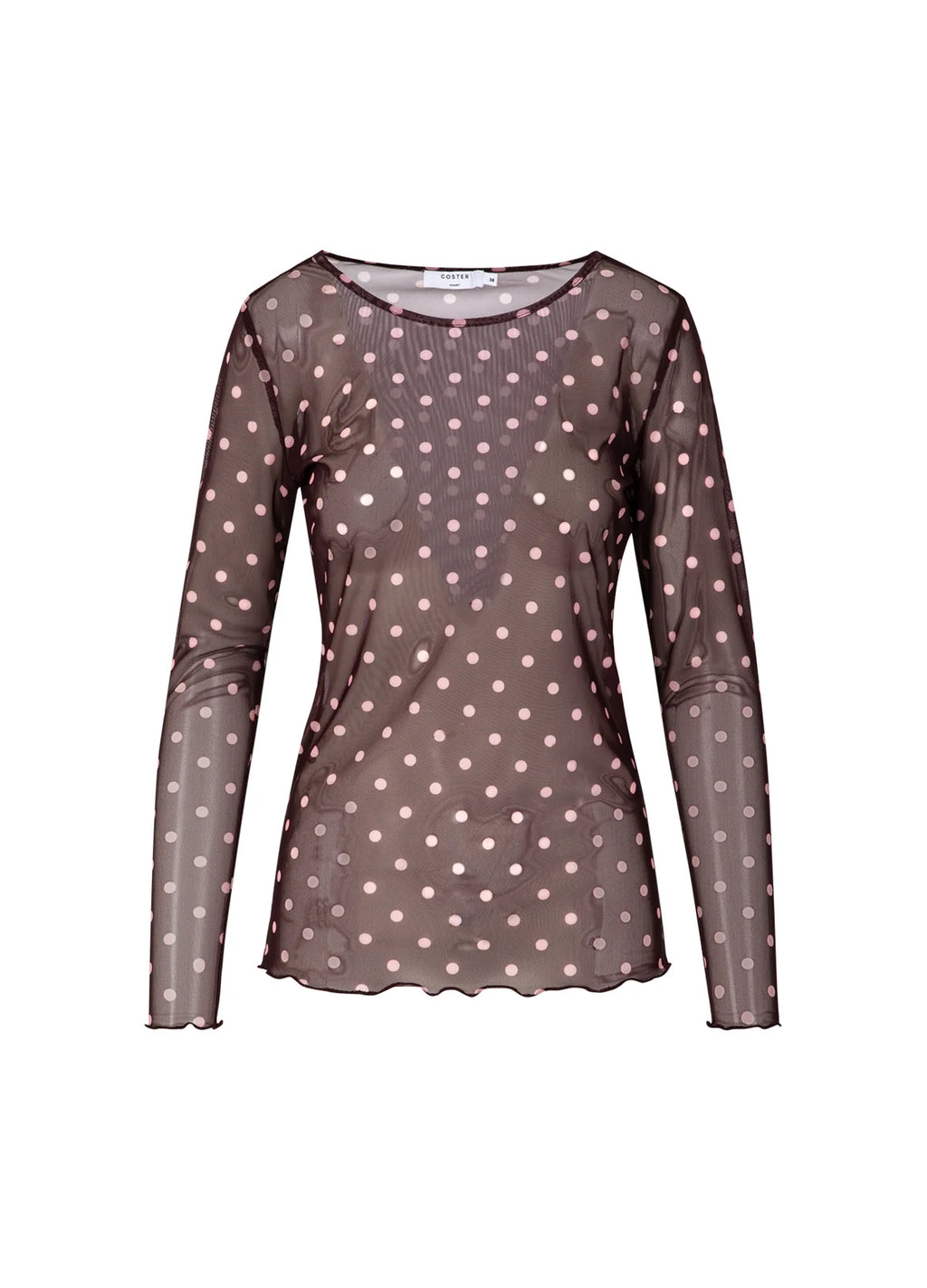 Coster Copenhagen Eve Polka Dot Mesh Blouse