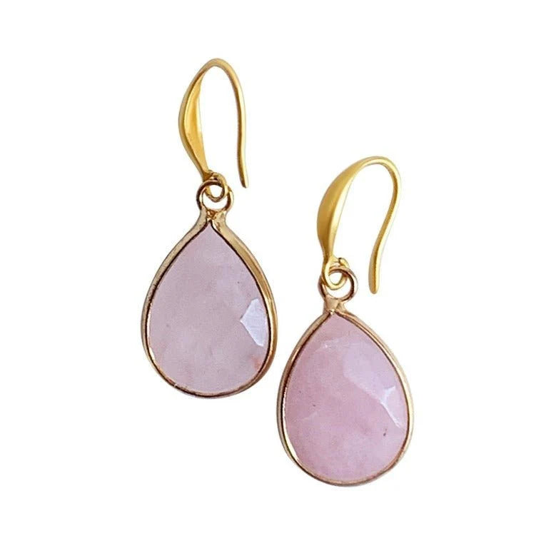IBU Jewels Bonnie Earrings - Rose Quartz