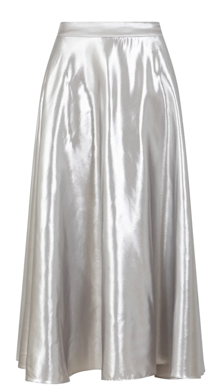 Coster Copenhagen Full Volume Skirt in Silver - 252-4203