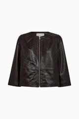 Pieszak Lanni Leather Jacket in Black Coffee - J235066
