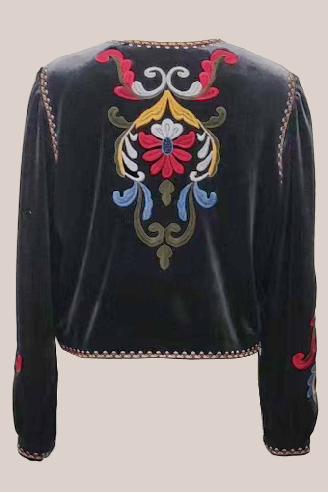 Traffic People Folklore Jacket in Black