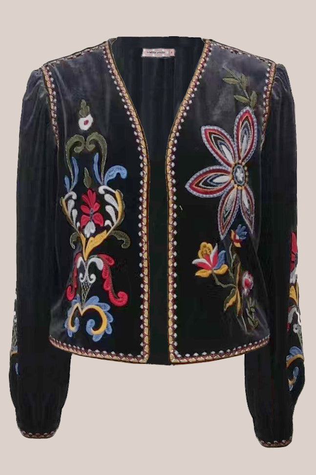 Traffic People Folklore Jacket in Black