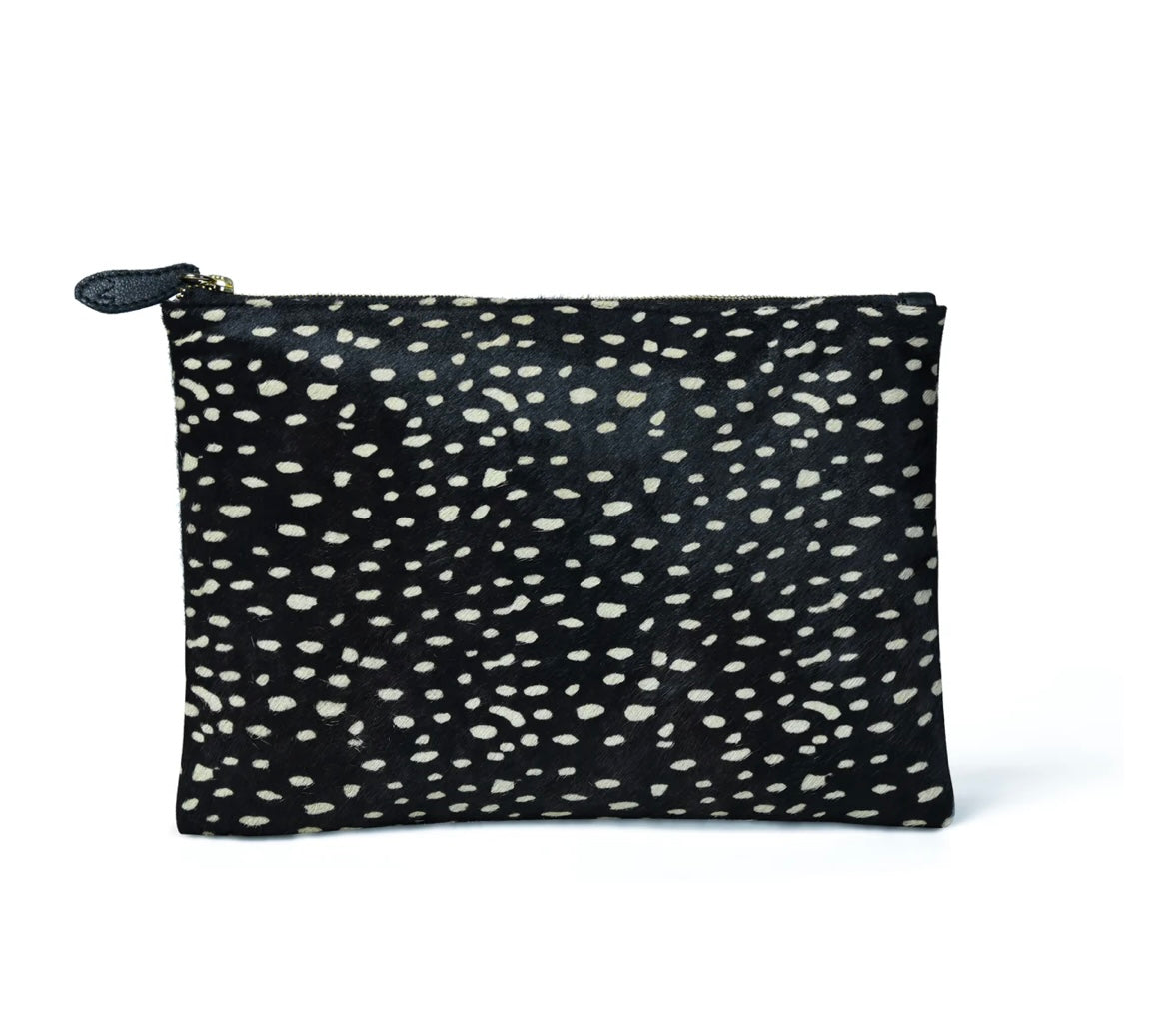 Bell & Fox-LARA Pouch / Clutch in Black & White