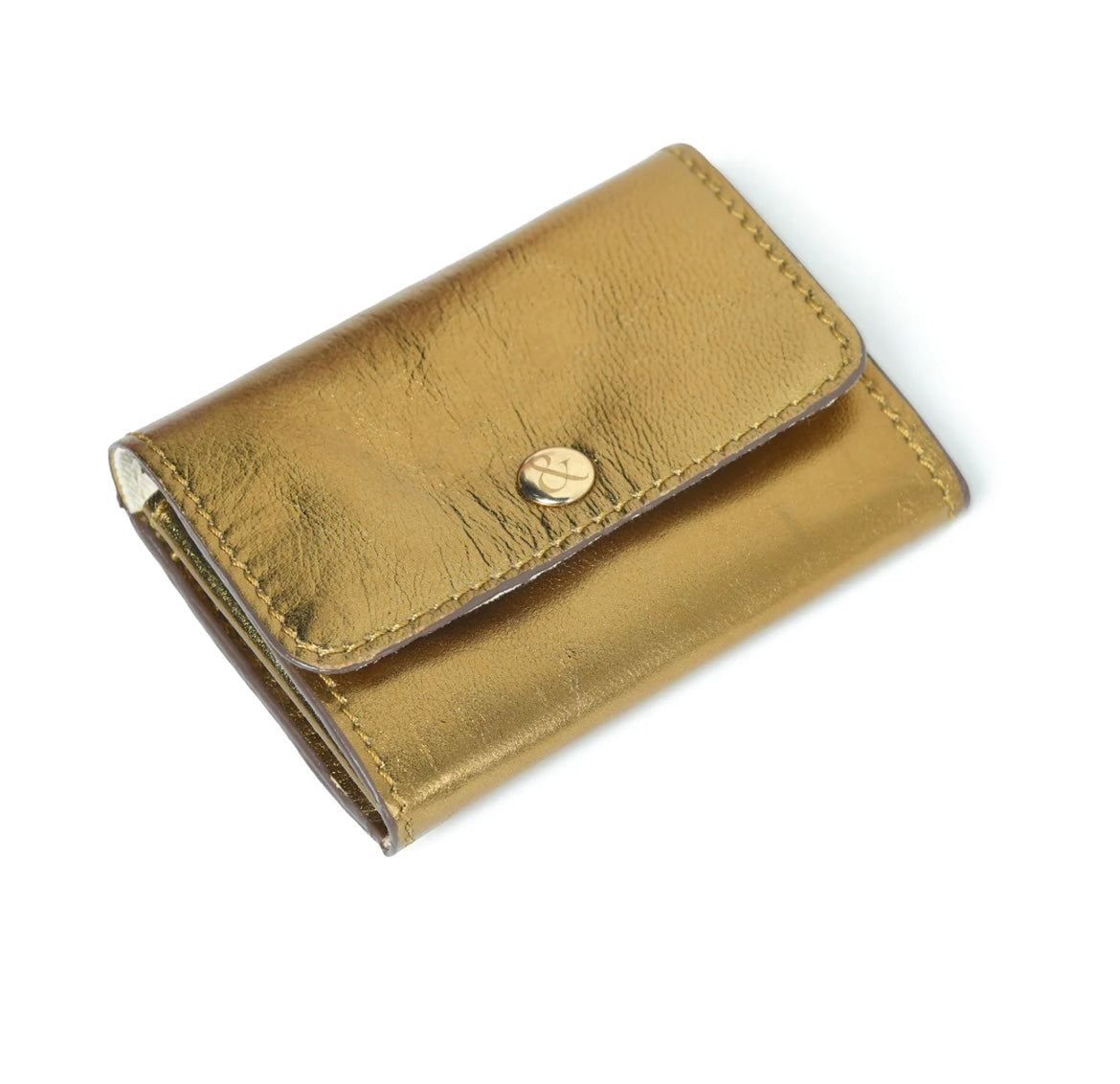 Bell & Fox-Amelie popper card holder purse with zip in bronze