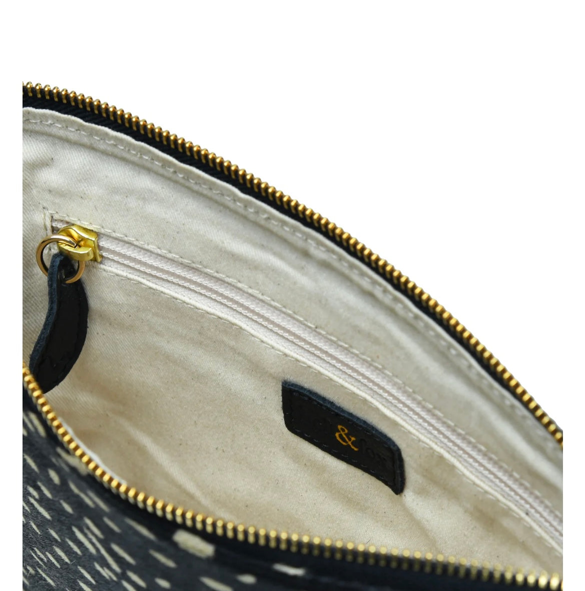Bell & Fox-LARA Pouch / Clutch in Black & White