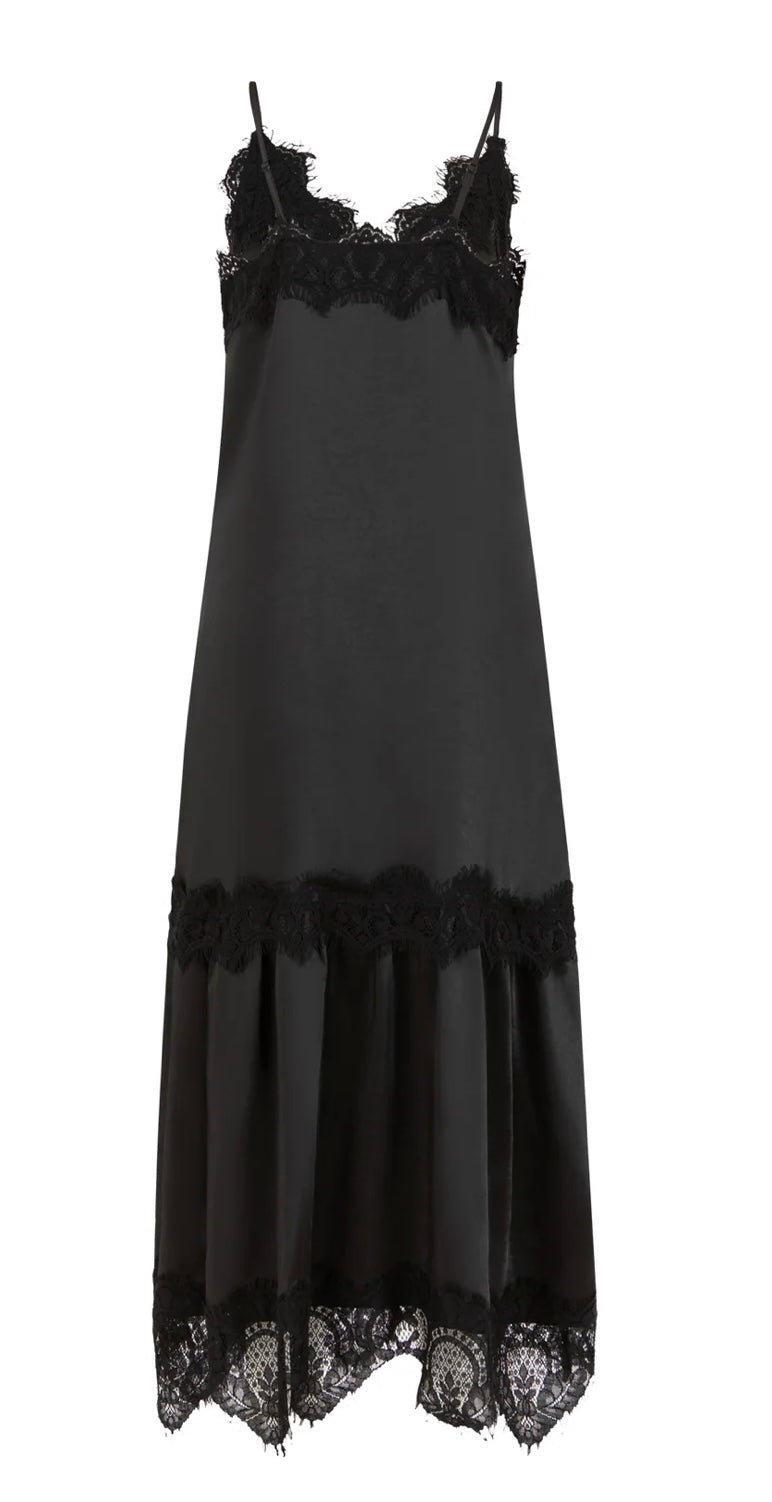 Coster Copenhagen Dress in Black with Lace Detail