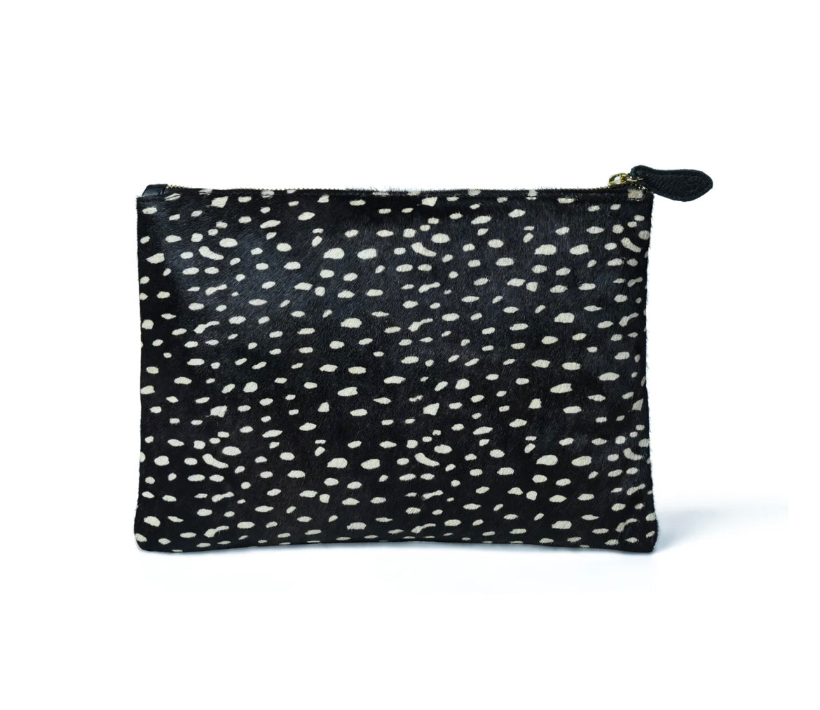 Bell & Fox-LARA Pouch / Clutch in Black & White