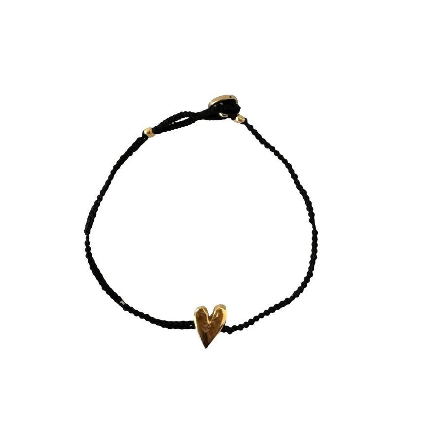 IBU Jill Heart Bracelet in Black - GK02