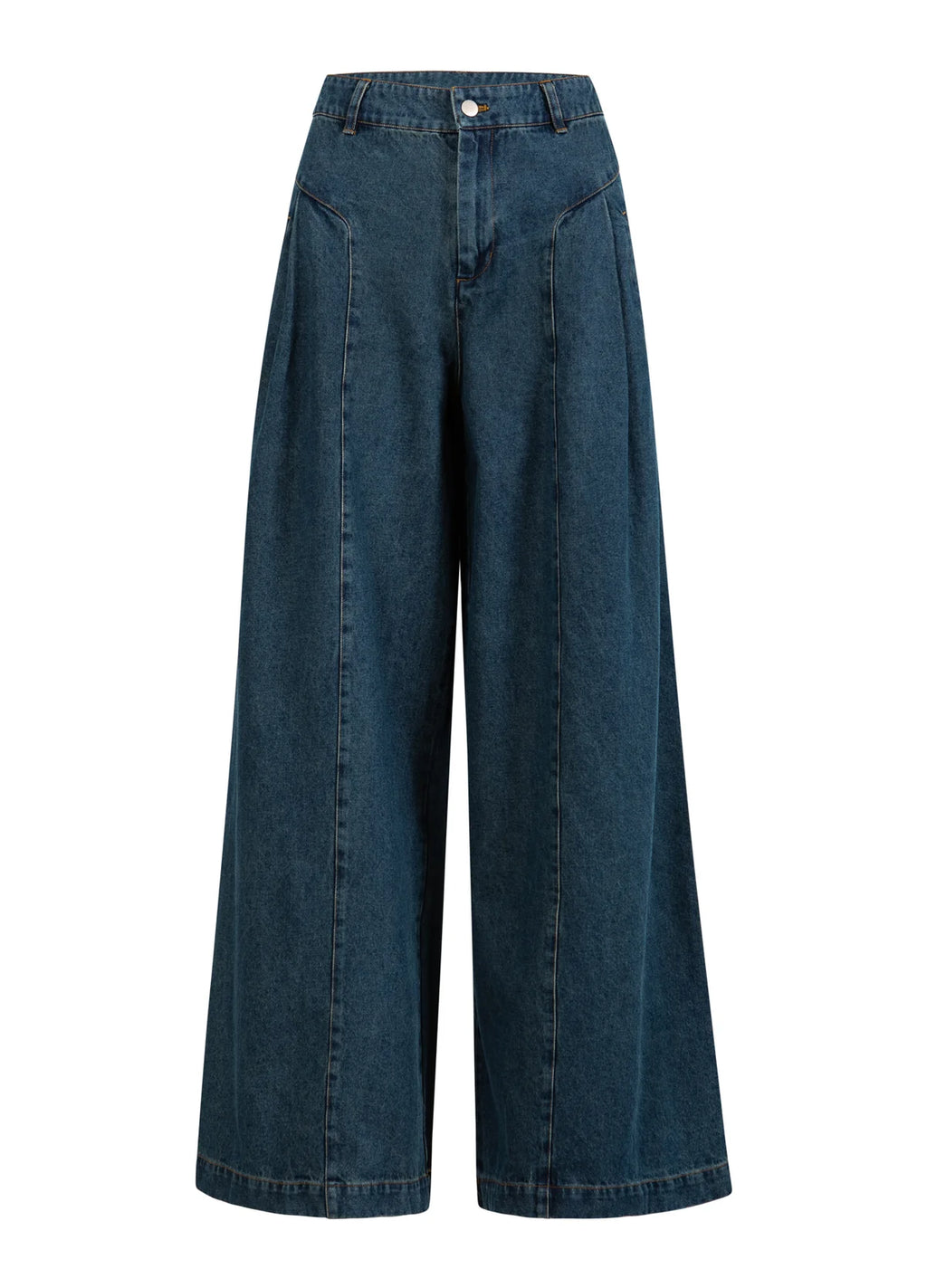 Coster Copenhagen High Waisted Denim Pant Anna Fit in Dark Blue - 254-3404