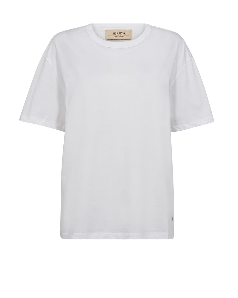 Mos Mosh Endre Short Sleeve Tee in White - 171090