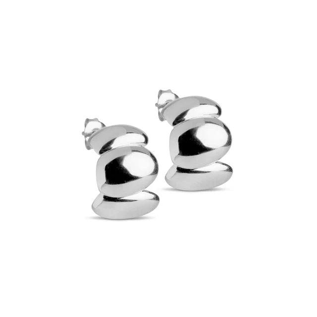 Enamel Copenhagen Melia Chunky Silver Hoops