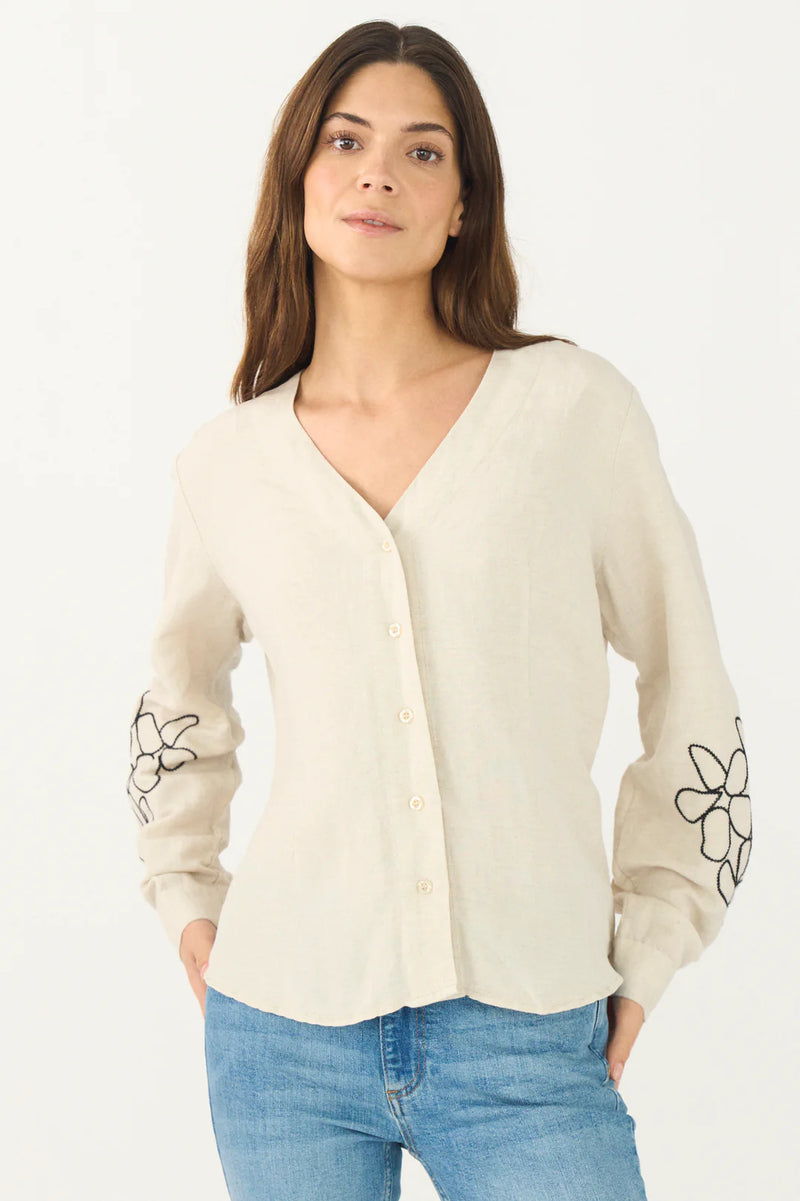 Pieszak Camilla Embellished V-Neck Shirt - J234829