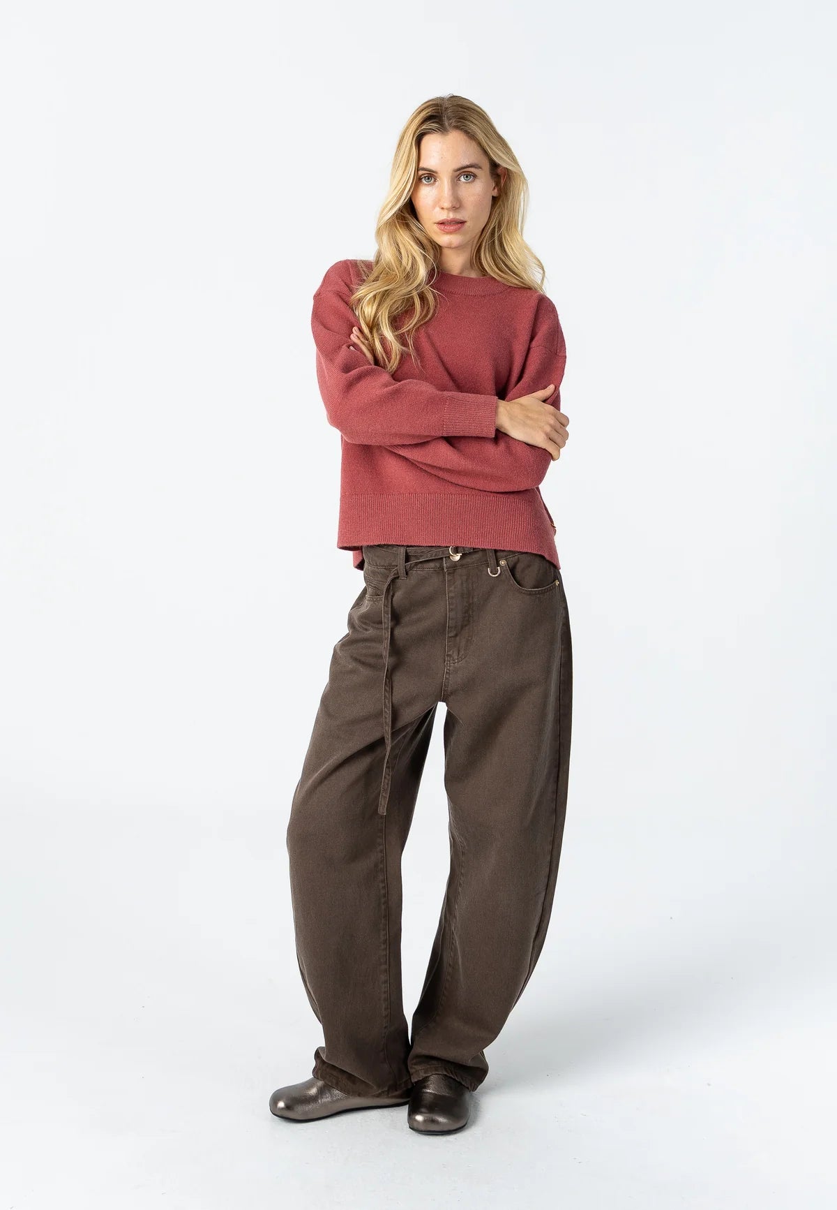 Coster Copenhagen Petra Fit Lyocell Jeans in Chocolate Brown