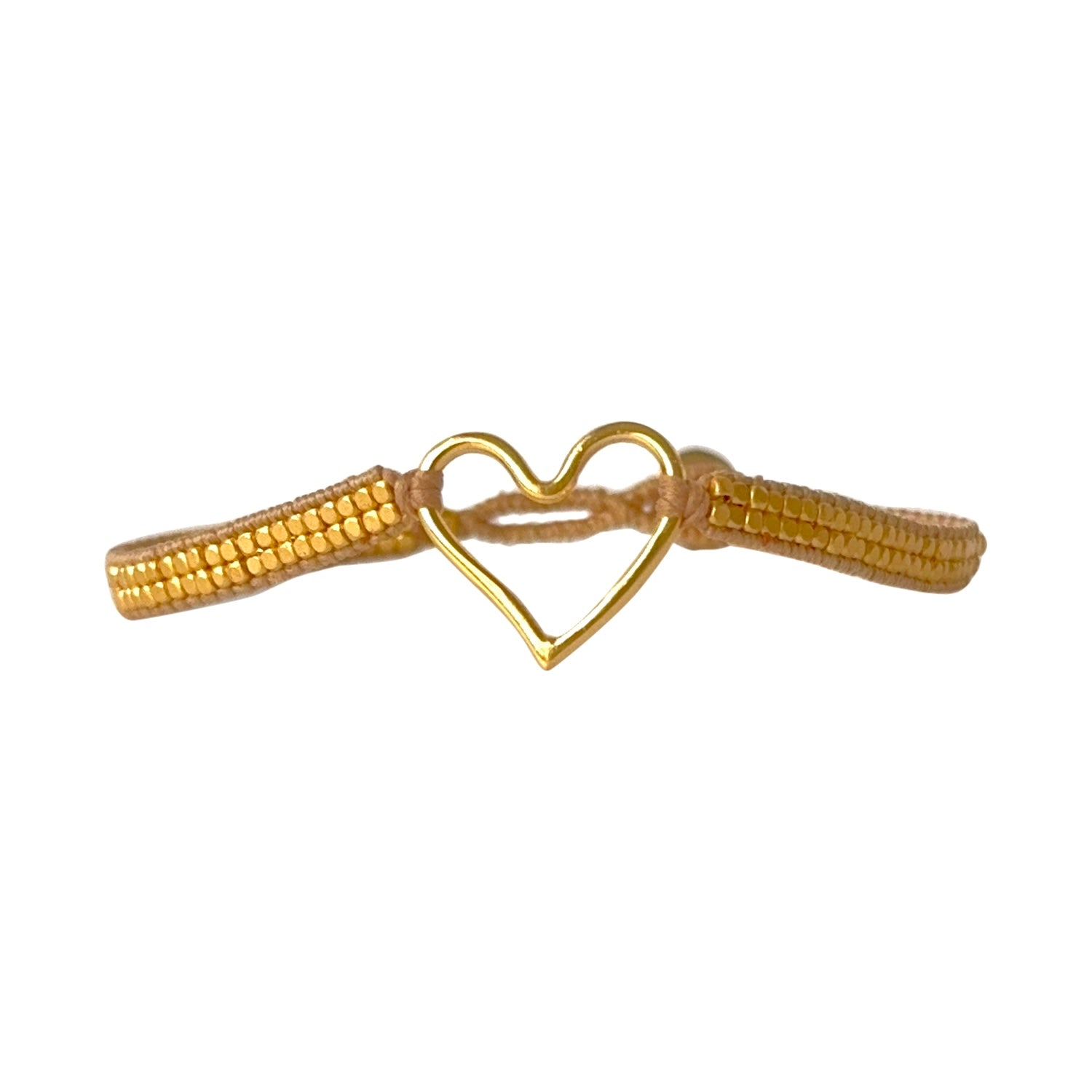 IBU Jewels Jill Bracelet with Gold Heart - JG01